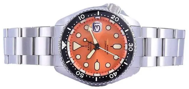 Alt view image 4 of 7 - Ratio FreeDiver Orange Dial Sapphire Crystal Stainless Steel Automatic RTB214 200M Mens Watch