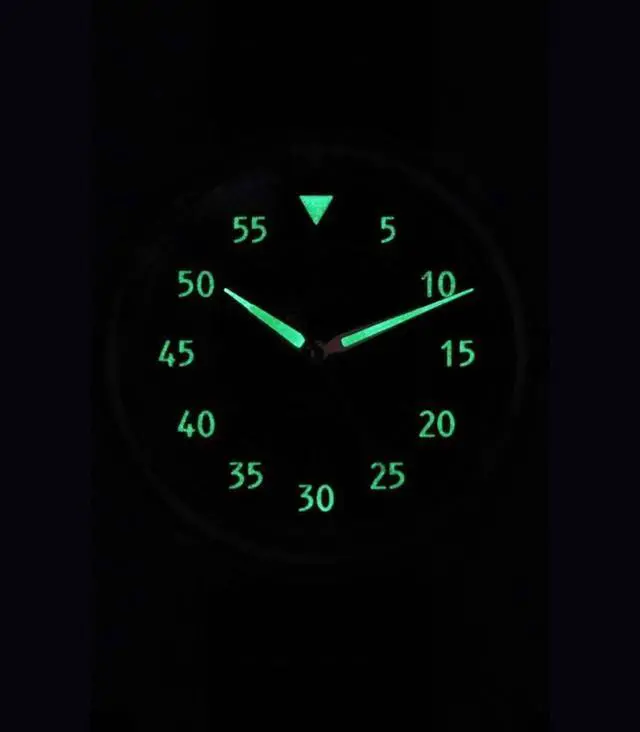 Alt view image 2 of 6 - Ratio Skysurfer Pilot Black Textured Dial Leather Automatic RTS320 200M Men's Watch