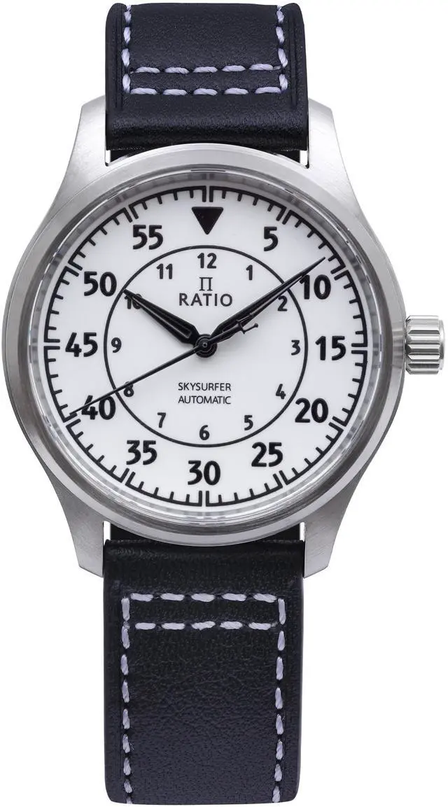 Main image of Ratio Skysurfer Pilot Full Luminous Dial Leather Automatic RTS324 200M Men's Watch