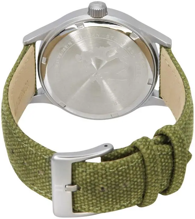 Alt view image 3 of 7 - Ratio Quest Men's Field Watch Sapphire Canvas Strap Quartz RTQ021 100M Lewis And Clark Edition