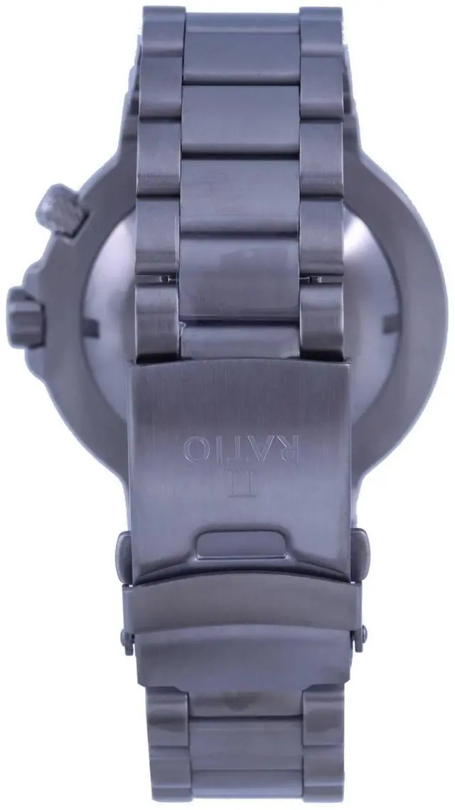 Alt view image 4 of 7 - RATIO FreeDiver Blue Dial Stainless Steel Quartz 1000 Meters Helium-Safe 1050HA93-12V-BLU Mens Watch