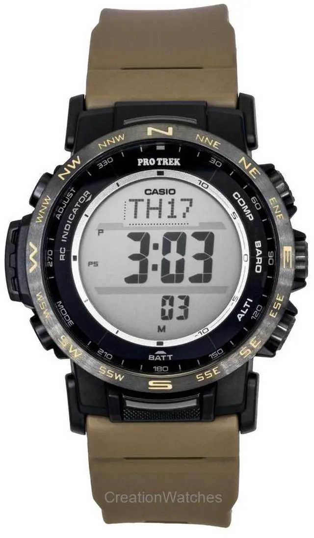Main image of Casio Pro Trek Digital Bio-Based Resin Solar PRW-35LD-5 100M Men's Watch
