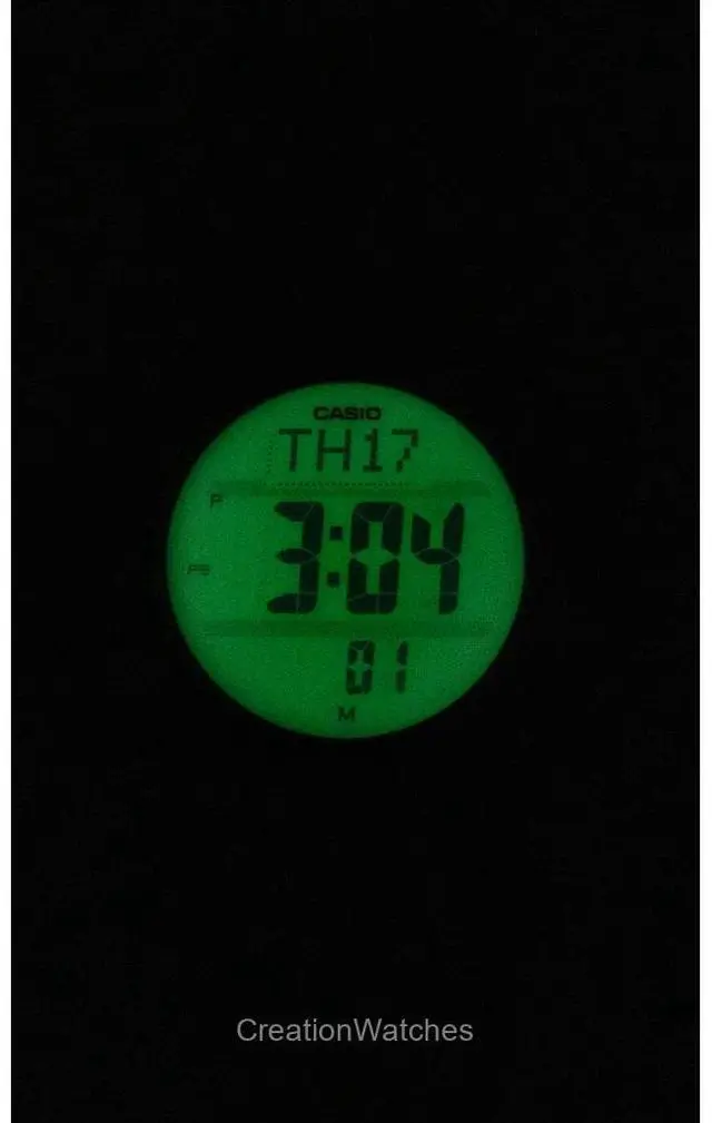 Alt view image 2 of 7 - Casio Pro Trek Digital Bio-Based Resin Solar PRW-35LD-5 100M Men's Watch