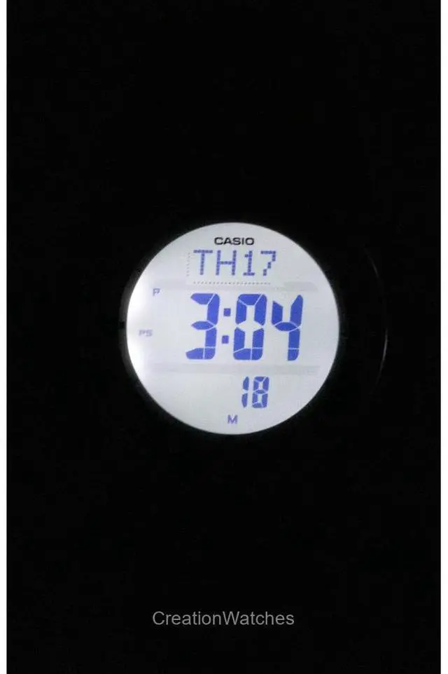 Alt view image 3 of 7 - Casio Pro Trek Digital Bio-Based Resin Solar PRW-35LD-5 100M Men's Watch