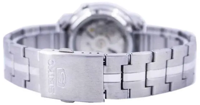 Alt view image 17 of 17 - Seiko 5 Automatic Black Dial Stainless Steel Mens Watch SNKK71