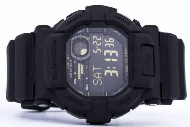 Alt view image 11 of 12 - Casio G-Shock Mens Shock Resistant Digital Sports Watch - Black - GD-350-1BCR