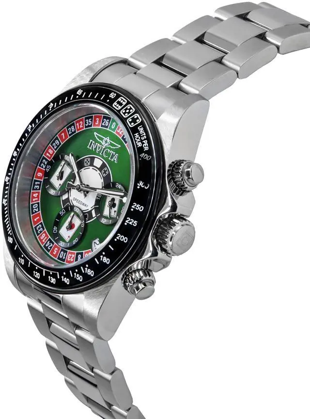 Alt view image 3 of 7 - Invicta Racing Stainless Steel Blue Dial Quartz 47548 Men's Watch