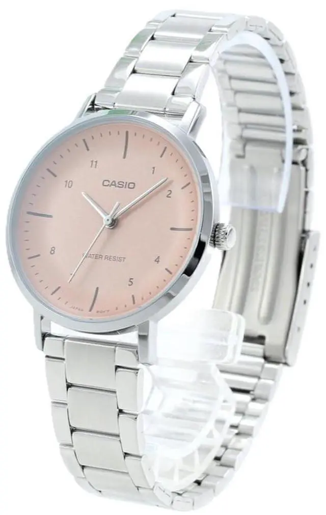 Alt view image 2 of 4 - Casio Standard Salmon Dial Quartz Casual Women's Watch LTP-VT03D-4B