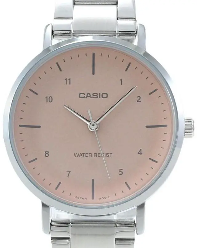 Alt view image 4 of 4 - Casio Standard Salmon Dial Quartz Casual Women's Watch LTP-VT03D-4B