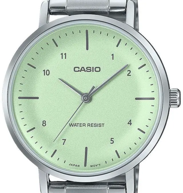Alt view image 2 of 3 - Casio Standard Mint Green Dial Quartz Casual Women's Watch LTP-VT03D-3B