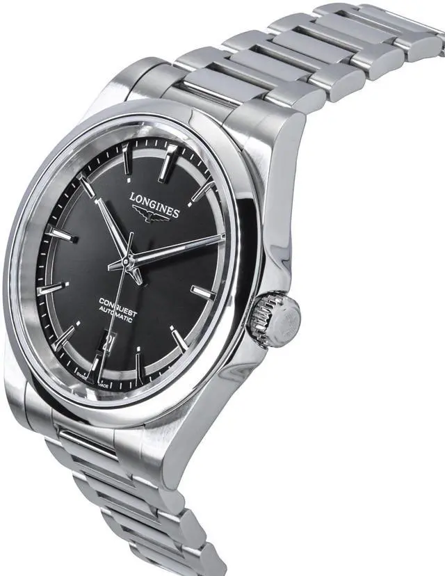 Alt view image 3 of 4 - Longines Conquest Black Dial Automatic Dress 100M Men's Watch L3.830.4.52.6