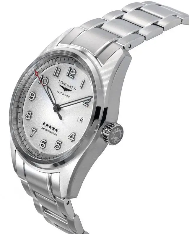 Alt view image 3 of 4 - Longines Spirit Silver Dial Automatic Casual 100M Men's Watch L3.810.4.73.6