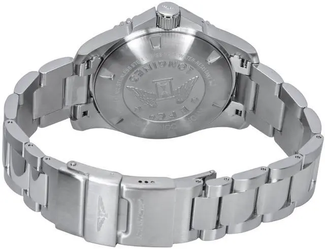 Alt view image 4 of 4 - Longines Hydroconquest Grey Automatic Diver's 300M Men's Watch L3.782.4.76.6