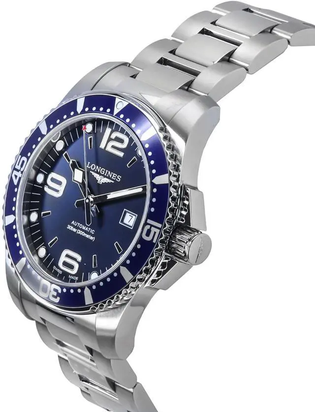 Alt view image 3 of 4 - Longines Hydroconquest Blue Automatic Diver's 300M Men's Watch L3.781.4.96.6