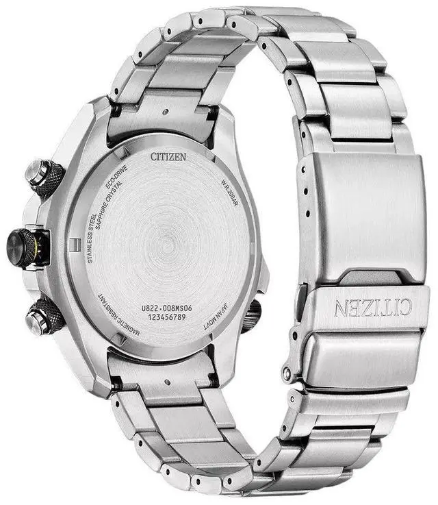 Alt view image 3 of 3 - Citizen Promaster Chronograph Blue Dial Eco-Drive 200M Men's Watch JV1006-51L