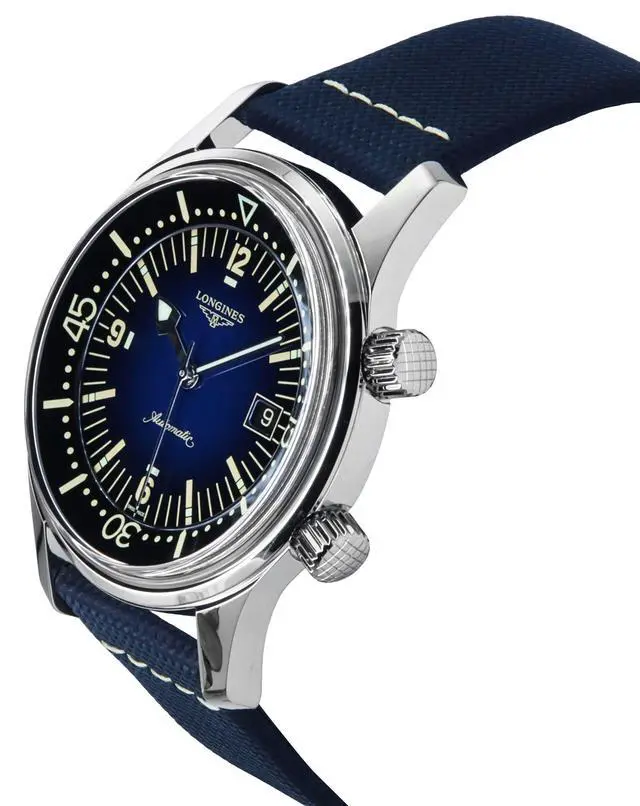 Alt view image 3 of 4 - Longines Legend Diver Blue Dial Automatic 300M Men's Watch L3.774.4.90.2