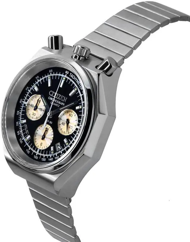 Alt view image 3 of 4 - Citizen Tsuno Bull Head Chronograph Black Dial Quartz Men's Watch AN3700-54E