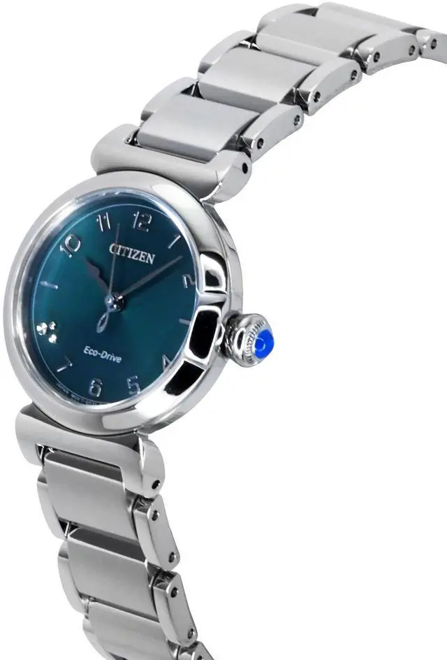 Alt view image 2 of 3 - Citizen L May Bell Mini Green Dial Eco-Drive Dress Women's Watch EM1130-83X