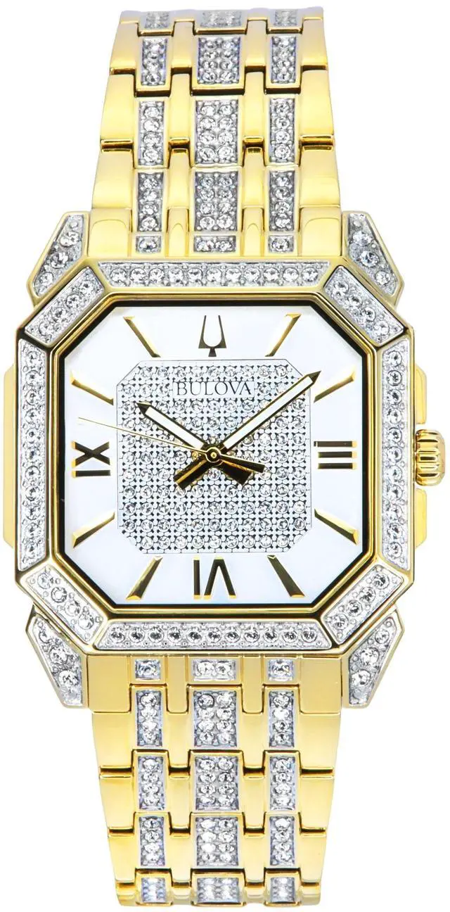 Main image of Bulova Racer Chronograph Leather Strap Black Dial Quartz 98B427 100M Men's Watch