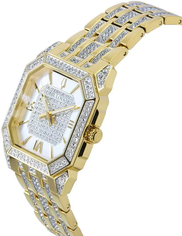 Alt view image 3 of 10 - Bulova Racer Chronograph Leather Strap Black Dial Quartz 98B427 100M Men's Watch