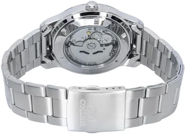 Alt view image 4 of 4 - Seiko 5 Analog Stainless Steel Blue Dial Automatic SNKP17K1 Men's Watch