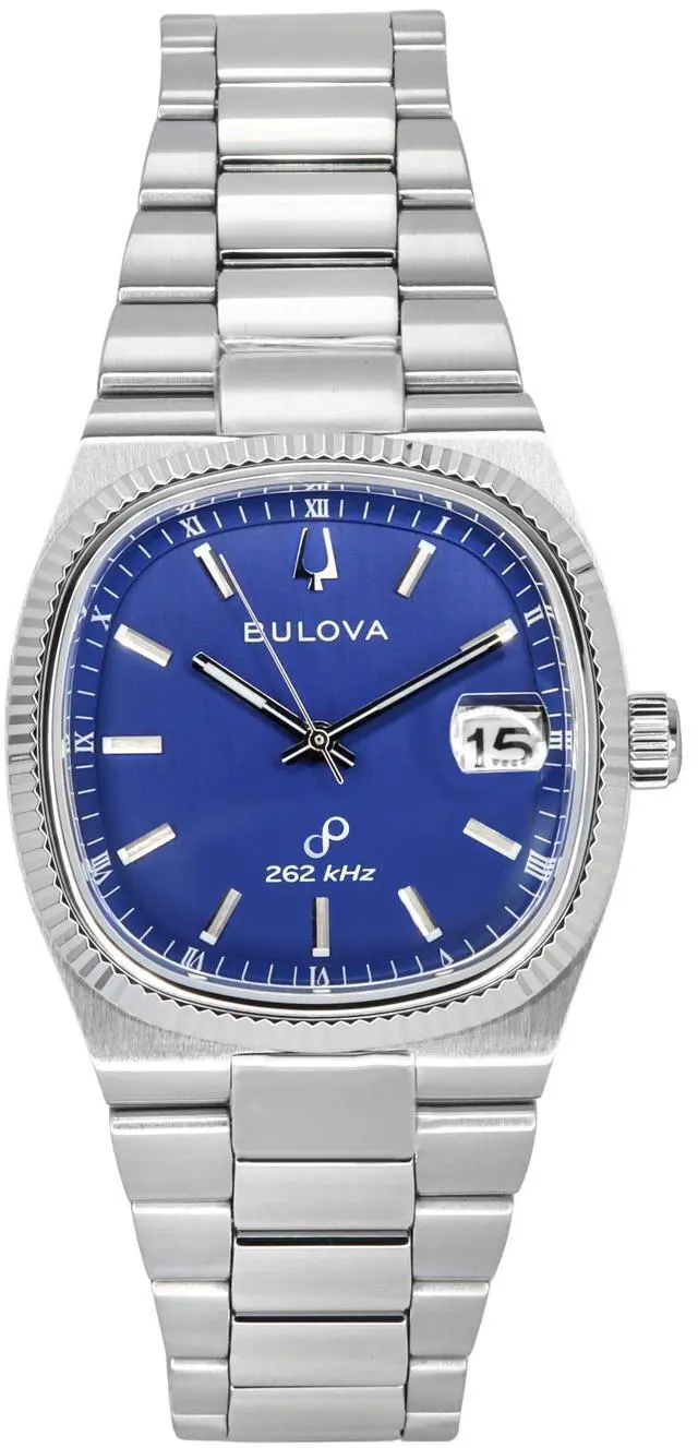 Main image of Bulova Classic Blue Dial Quartz Dress Men's Watch 96B440