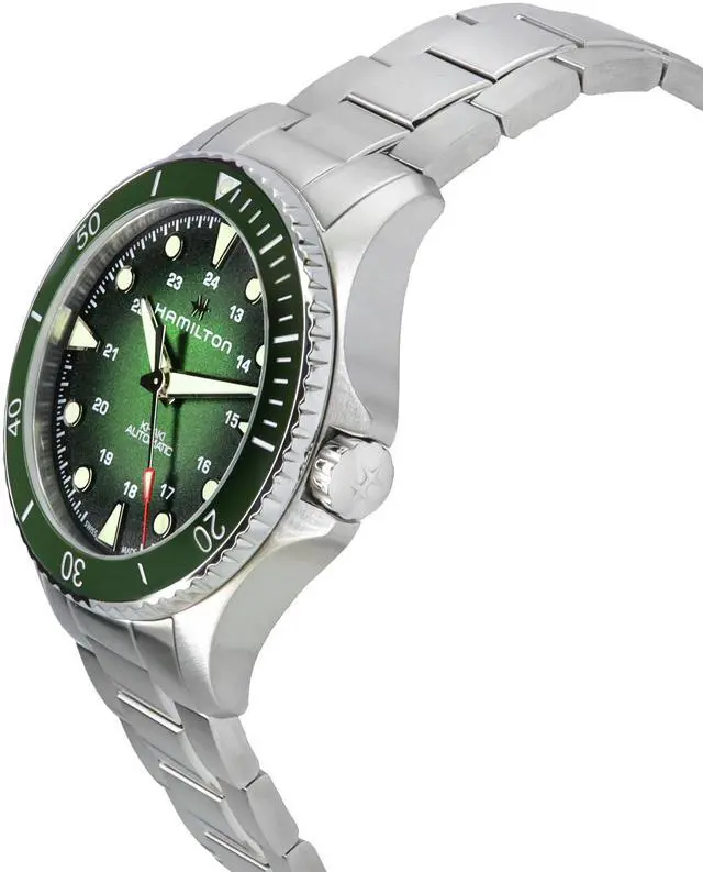 Alt view image 3 of 4 - Hamilton Khaki Green Dial Automatic Diver's 300M Men's Watch H82525160