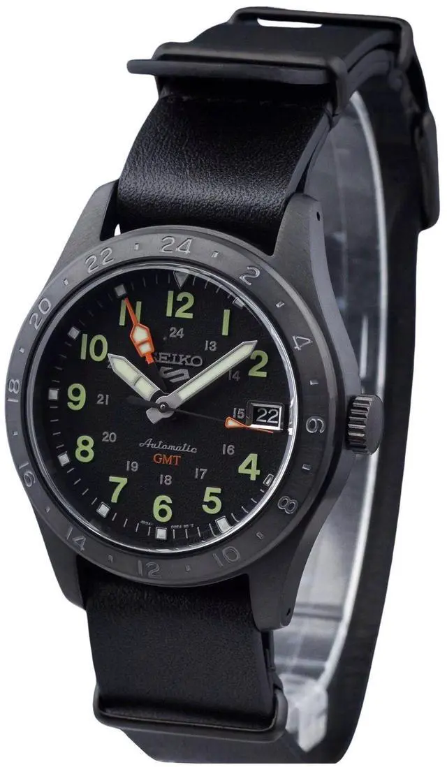 Main image of Seiko 5 Sports Black Dial Automatic 100M Men's Watch SSK025K1