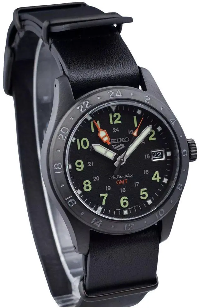 Alt view image 3 of 3 - Seiko 5 Sports Black Dial Automatic 100M Men's Watch SSK025K1