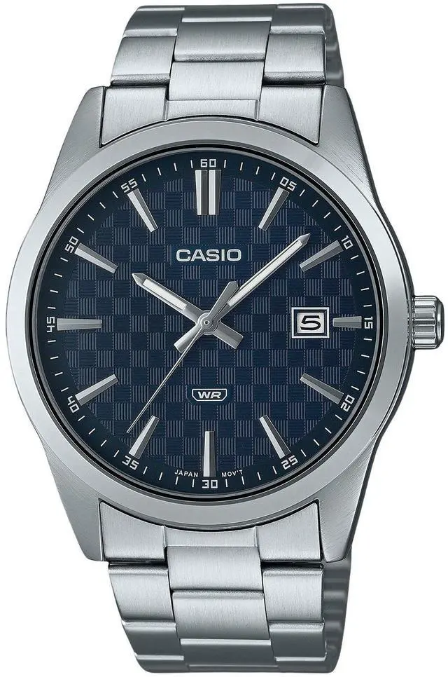 Main image of Casio Enticer Analog Stainless Steel Blue Dial Quartz MTP-VD03D-2A Men's Watch