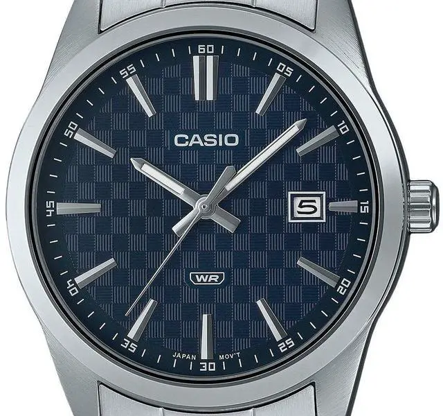 Alt view image 2 of 3 - Casio Enticer Analog Stainless Steel Blue Dial Quartz MTP-VD03D-2A Men's Watch