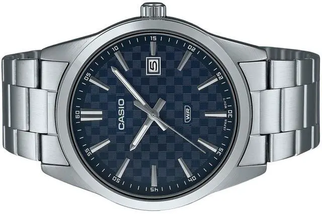 Alt view image 3 of 3 - Casio Enticer Analog Stainless Steel Blue Dial Quartz MTP-VD03D-2A Men's Watch