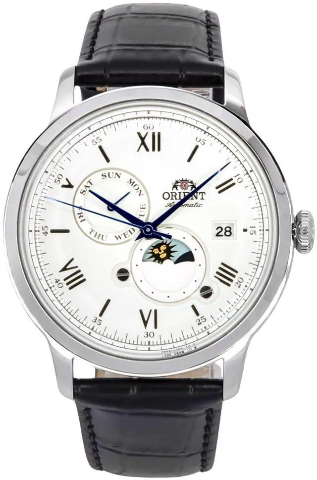 Main image of Orient Bambino 9 Sun And Moon Automatic Men's Watch RA-AK0802S10B RA-AK0802S30B