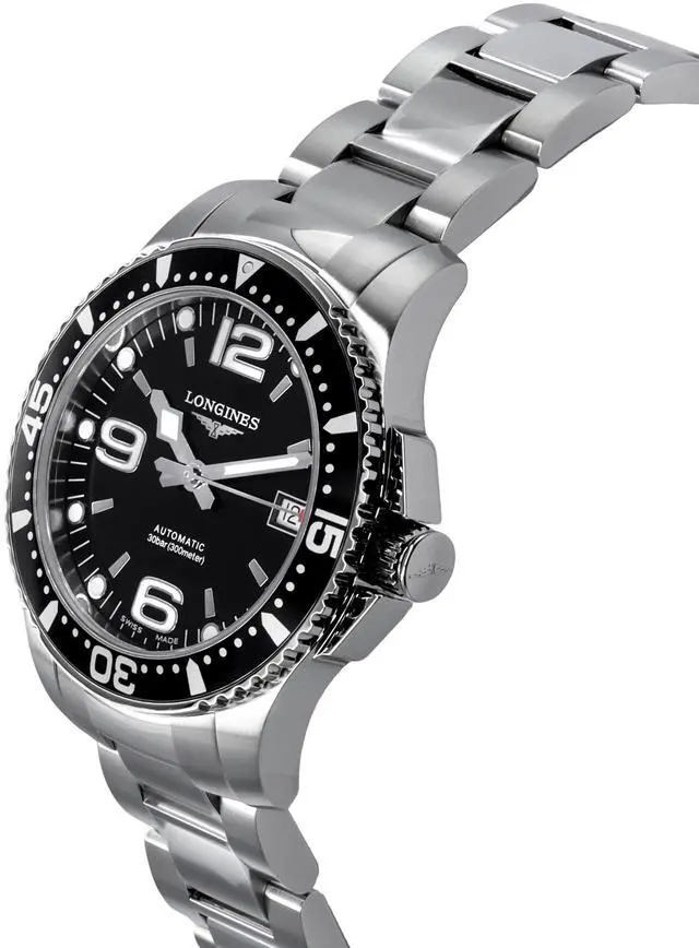 Alt view image 3 of 4 - Longines Black Dial Automatic Diver's 300M Men's Watch L3.741.4.56.6