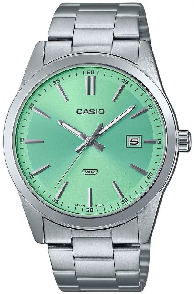 Main image of Casio Standard Analog Mint Green Dial Dress Quartz Men's Watch MTP-VD03D-3A2
