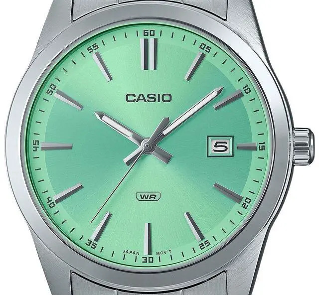 Alt view image 2 of 3 - Casio Standard Analog Mint Green Dial Dress Quartz Men's Watch MTP-VD03D-3A2