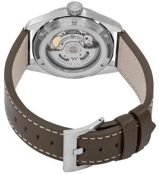 Alt view image 5 of 5 - Hamilton Khaki Black Dial Automatic Casual 100M Men's Watch H70225830