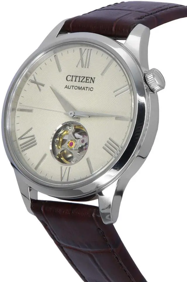 Alt view image 2 of 3 - Citizen Calf Leather Strap Ivory Dial Automatic NH9130-17A Men's Watch