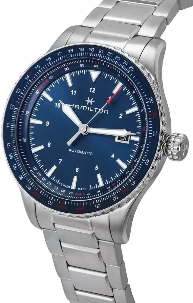 Alt view image 3 of 4 - Hamilton Khaki Aviation Converter Blue Dial Automatic H76645140 100M Men's Watch