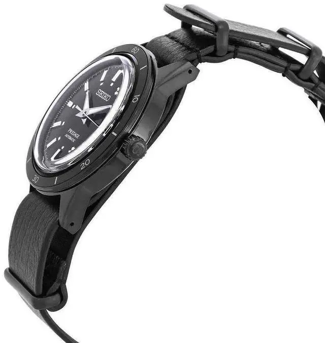 Alt view image 4 of 5 - Seiko Presage Style60s Black Dial Automatic SRPH95 SRPH95J1 SRPH95J Men's Watch