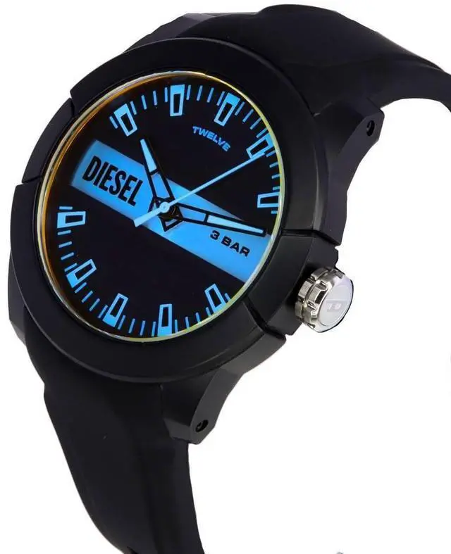 Alt view image 3 of 4 - Diesel Double Up Silicone Strap MultiColour Dial Quartz DZ1982 Men's Watch