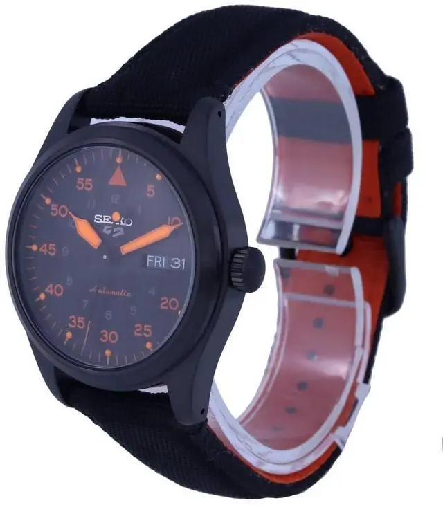 Alt view image 3 of 4 - Seiko 5 Sports Flieger Nylon Black Dial Automatic SRPH33K1 100M Men's Watch