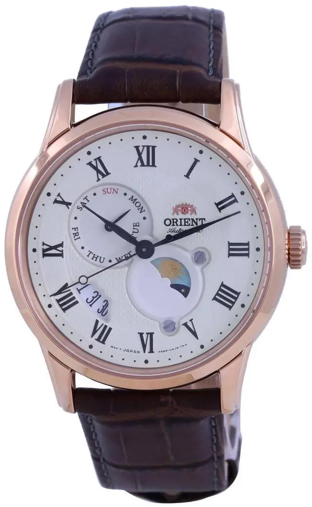 Main image of Orient Classic Sun & Moon Champagne Dial Automatic RA-AK0007S10B Men's Watch