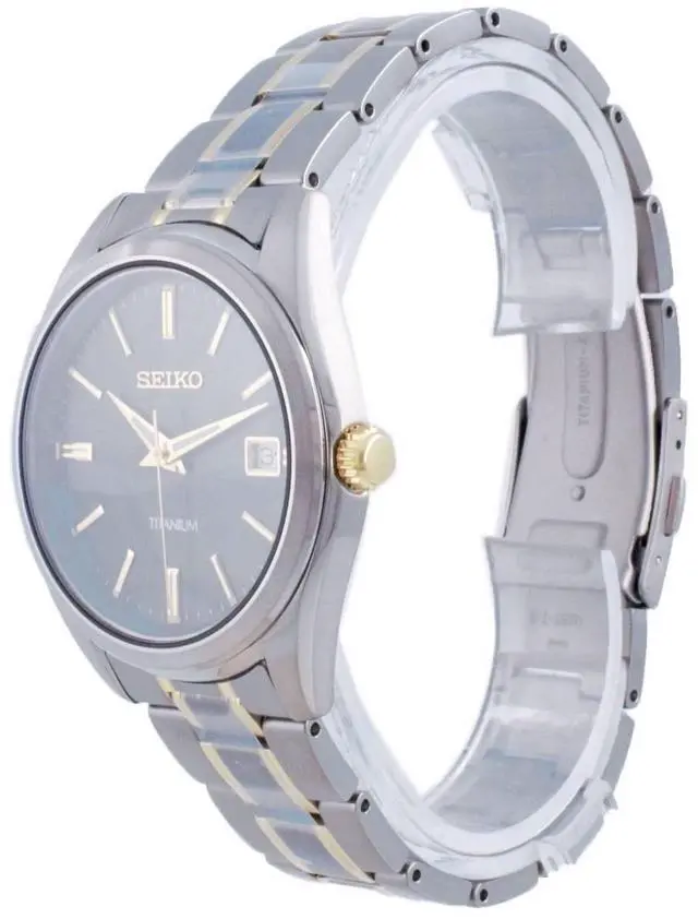 Alt view image 7 of 7 - Seiko Discover More Titanium Quartz SUR377 SUR377P1 SUR377P 100M Men's Watch