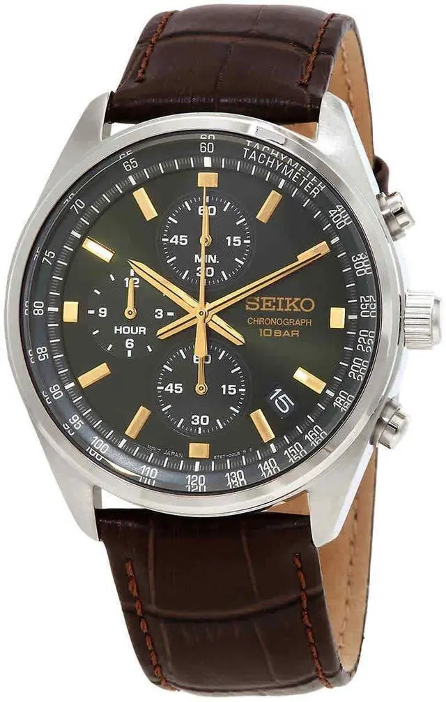 Main image of Seiko Chronograph Quartz SSB385 SSB385P1 SSB385P 100M Men's Watch