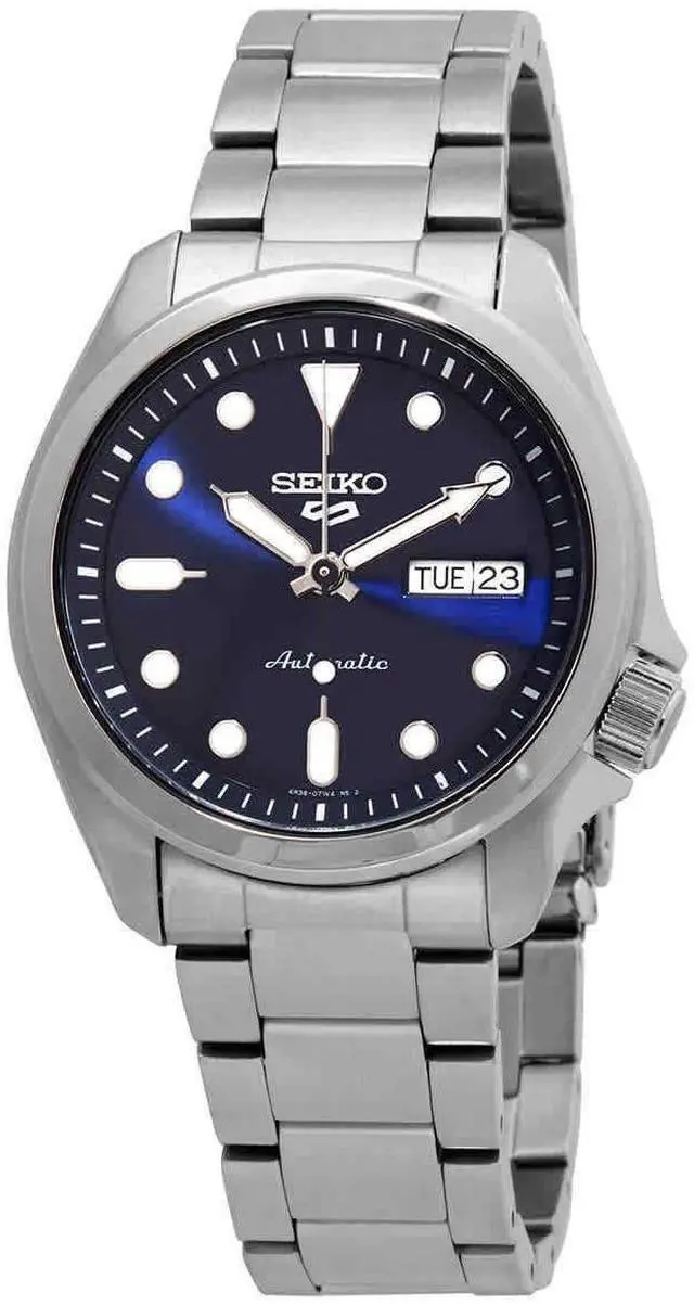 Alt view image 3 of 5 - Seiko 5 Sports Blue Dial Automatic SRPE53 SRPE53K1 SRPE53K 100M Men's Watch