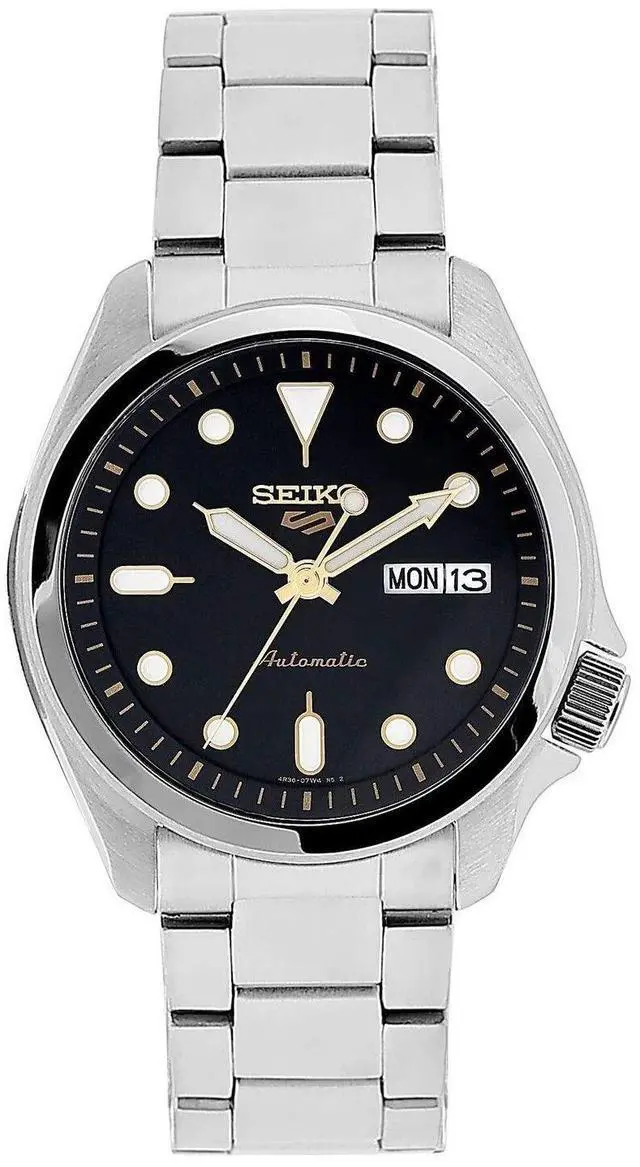 Alt view image 2 of 5 - Seiko 5 Sports Black Dial Automatic SRPE57 SRPE57K1 SRPE57K 100M Men's Watch