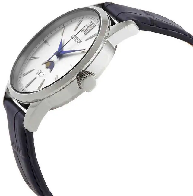Alt view image 2 of 3 - Citizen Moonphase Silver Dial Quartz AK5000-03A Men's Watch