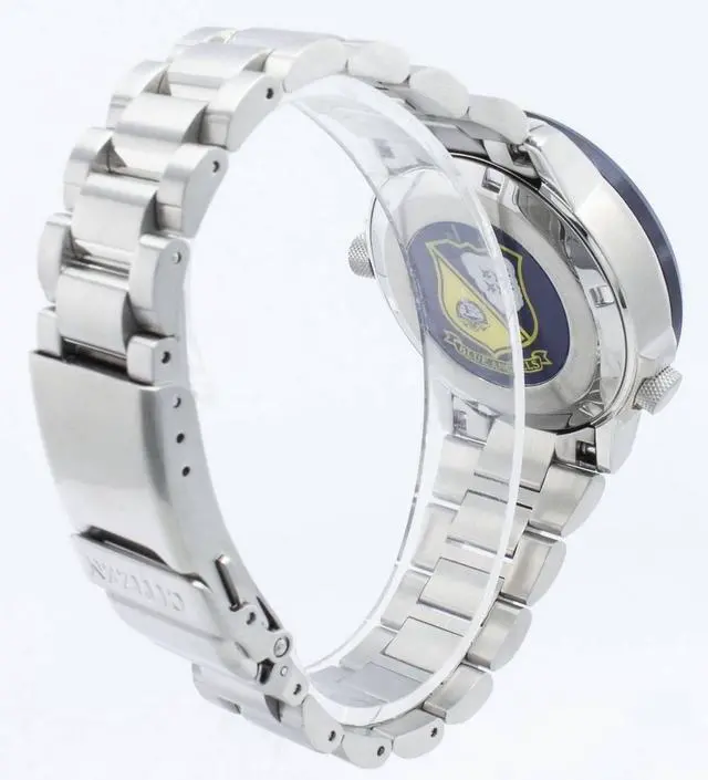 Alt view image 14 of 14 - Men's Citizen Promaster Nighthawk Eco-Drive Steel 42mm Watch BJ7006-56L