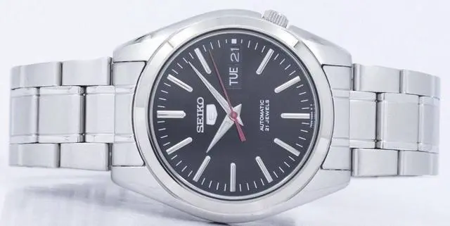 Alt view image 6 of 8 - Seiko 5 #SNKL45K1 Men's Stainless Steel Black Dial Self Winding Automatic Watch